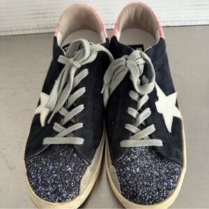 Golden Goose Blue Suede with Pink Accents Sneakers Women's Size 10/41